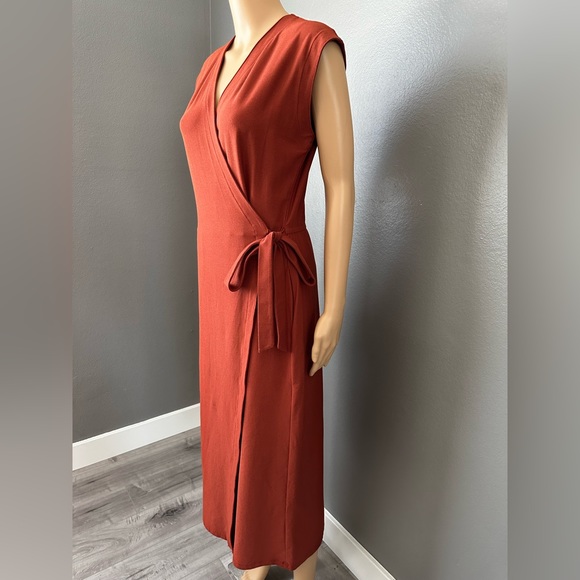 Eileen Fisher, brick red jumpsuit in size XS. - Picture 3 of 6